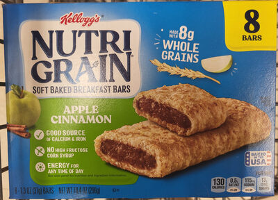 Kellogg's Nutri-Grain Cereal Bars Apple Cinnamon 10.4oz