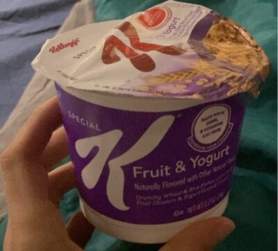 Fruit & Yogurt Flavored Crunchy Wheat & Rice Flakes With Oat & Fruit Clusters & Yogurt-Coated Clusters Cereal, Fruit & Yogurt