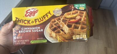 Kellogg's Eggo Waffles Brown Sugar Cinnamon Thick & Fluffy 11.6oz