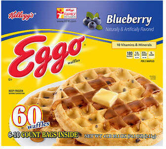 Blueberry Flavored Waffles, Blueberry