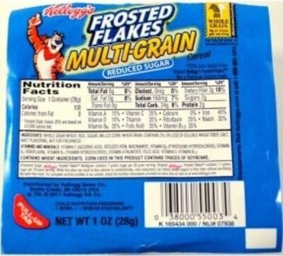 Kellogg's Frosted Flakes Cereal Reduced Sugar 1oz