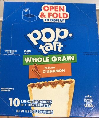 Kellogg's Pop-Tarts Whole Grain Brown Sugar Cinnamon 16.9oz