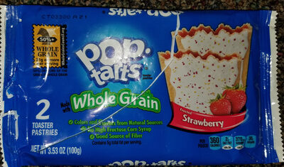 Kellogg's Pop-Tarts Whole Grain Frosted Strawberry 3.3oz