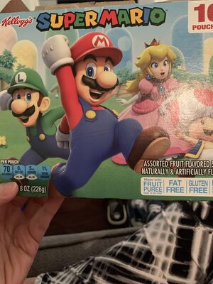 Assorted Fruit Flavored Snacks, Mario, Koopa Troopa, Star, Luigi, Yoshi, Toad