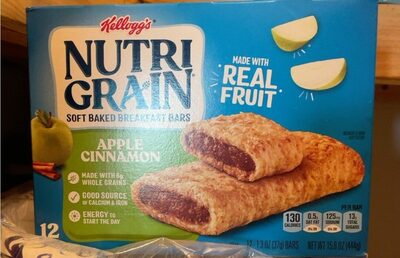 Apple Cinnamon Soft Baked Breakfast Bars, Apple Cinnamon