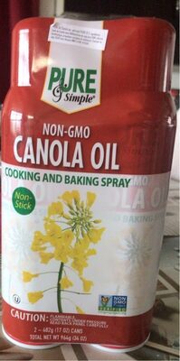 Canola Oil Cooking And Baking Spray