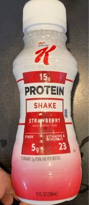 Strawberry Flavored Protein Shake, Strawberry