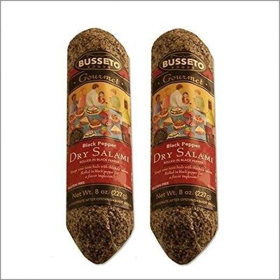 Classico Black Pepper Coated Italian Dry Salami, Black Pepper