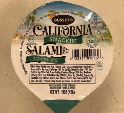 Classico Salami Snack Cup, Classico