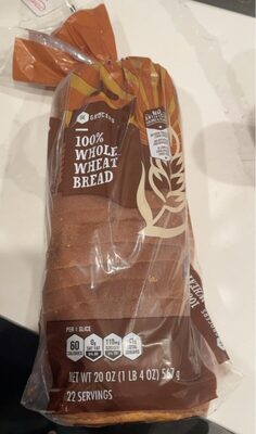 100% Whole Wheat Bread, 100% Whole Wheat