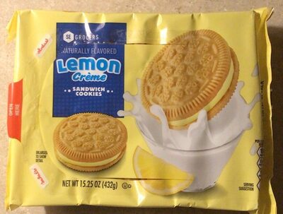 Lemon Creme Sandwich Cookies, Lemon Creme