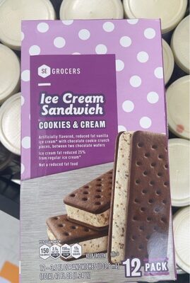 Cookies & Cream Ice Cream Sandwich, Cookies & Cream