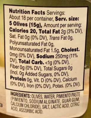 Manzanilla Olives