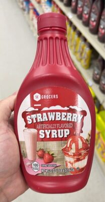 Strawberry Flavored Syrup, Strawberry