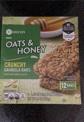 Oats & Honey Crunchy Granola Bars, Oats & Honey