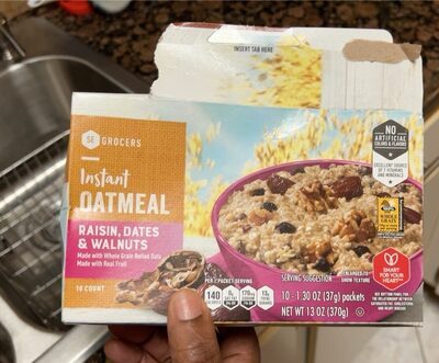Raisin, Dates & Walnuts Instant Oatmeal, Raisin, Dates & Walnuts