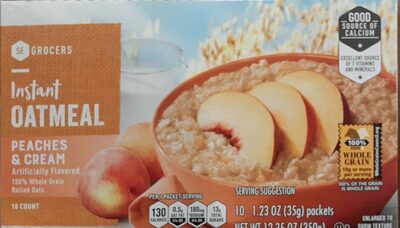 Peaches & Cream Instant Oatmeal, Peaches & Cream