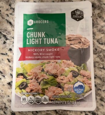 Hickory Smoke Chunk Light Tuna, Hickory Smoke
