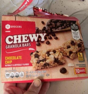 Chewy Granola Bars Chocolate Chip, Chocolate Chip
