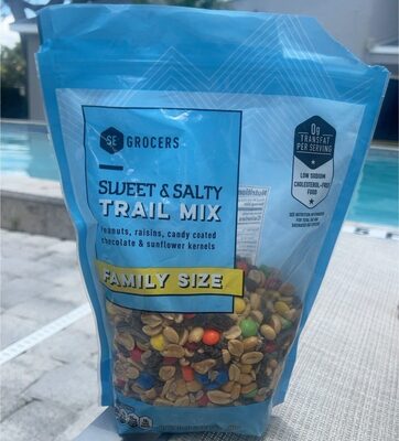 Sweet & Salty Peanuts, Raisins, Candy Coated Chocolate & Sunflower Kernels Trail Mix, Sweet & Salty