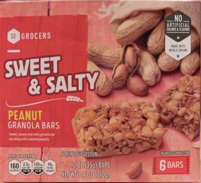 Peanut Sweet & Salty Granola Bars, Peanut
