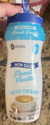 French Vanilla Flavored Sugar Free Non Dairy Coffee Creamer, French Vanilla