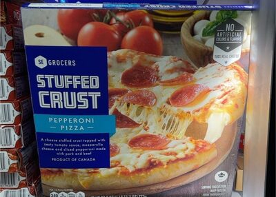 Pepperoni A Cheese Stuffed Crust Topped With Zesty Tomato Sauce, Mozzarella Cheese And Sliced Pepperoni Made With Pork And Beef Stuffed Crust Pizza, Pepperoni
