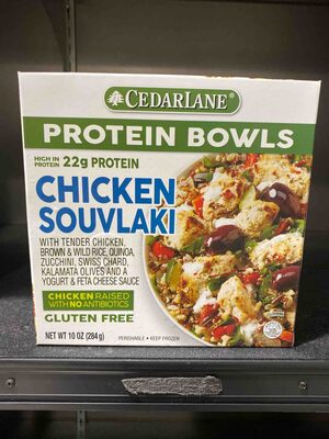 Chicken Souvlaki Protein Bowls, Chicken Souvlaki