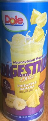 Pineapple Banana Fruit Juice Drink Blend Digestive Bliss, Pineapple Banana