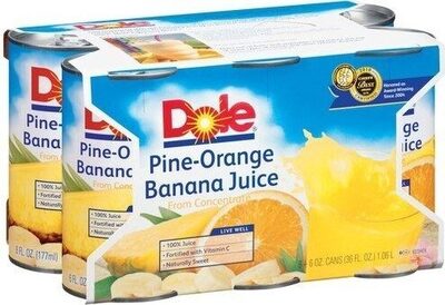 Pineapple Orange Banana Juice, Pineapple Orange Banana