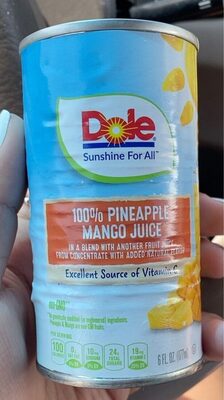 Pineapple Mango Juice In A Blend With Another Fruit Juice, Pineapple Mango