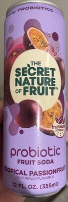 Tropical Passionfruit Probiotic Fruit Soda, Tropical Passionfruit