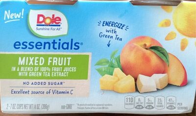 Mixed Fruit In A Blend Of Fruit Juices With Green Tea Extract, Fruit Juices With Green Tea Extract