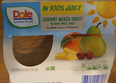 Cherry Mixed Fruit In Fruit Juice, Cherry In Fruit Juice