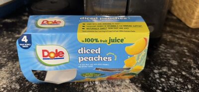 Yellow Cling Diced Peaches In Fruit Juice, Fruit Juice