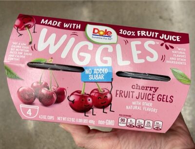 Cherry Fruit Juice Gels, Cherry
