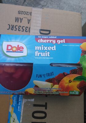 No Sugar Added Mixed Fruit In Cherry Flavored Gel, Cherry