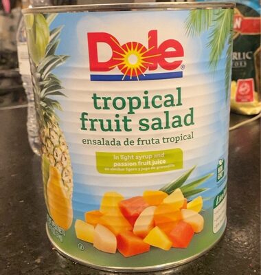 Tropical Fruit Salad In Light Syrup And Passion Fruit Juice, Light Syrup And Passion Fruit Juice
