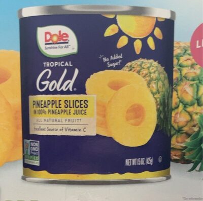 Tropical Gold Pineapple Slices In Pineapple Juice, Tropical Gold In Pineapple Juice