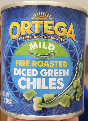 Mild Fire Roasted Diced Green Chiles, Mild Fire Roasted