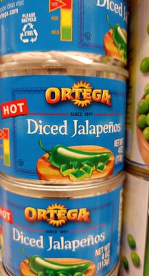 Hot Diced Jalapenos, Hot