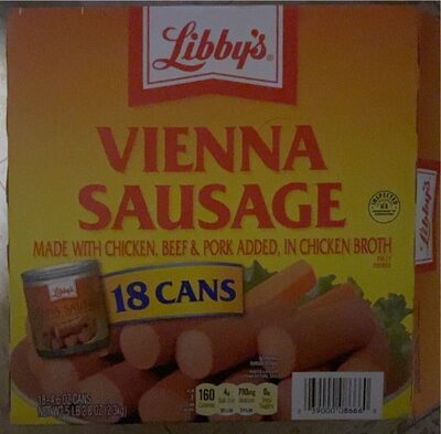 Libby's Hawaiian Vienna Sausages, Canned Sausage, 4.6 oz., 18 Count