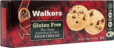 Pure Butter Chocolate Chip Gluten Free Shortbread, Pure Butter Chocolate Chip