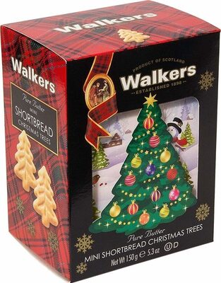 Pure Butter Mini Shortbread Christmas Trees, Pure Butter