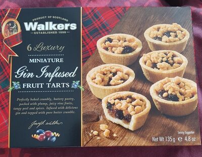 Gin Infused Miniature Fruit Tarts, Gin