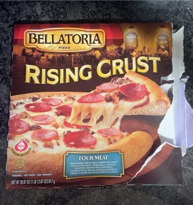 Supreme Fresh Rising Crust Pizza With Rich Italian-Style Sauce, Mozzarella, Sausage, Pepperoni, Canadian-Style Bacon, Green Olives, Roasted Green & Red Peppers, Red Onions, Asiago & Parmesan Cheese, A Blend Of Spices & Minced Garlic, Supreme