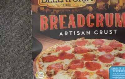 Sausage & Uncured Pepperoni Rich, Flavorful Sauce Made From Vine-Ripened Tomatoes Topped With Mozzarella And Provolone Cheeses With Italian Sausage, Uncured Pepperoni And Parsley On A Crunchy Breadcrumb Artisan Crust Pizza, Sausage & Uncured Pepperoni