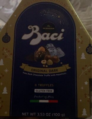 Original Dark Fine Dark Chocolate With Hazelnuts Truffle, Dark Chocolate; Hazelnut