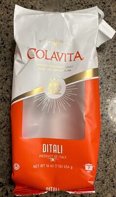 Enriched Macaroni Product, Ditali