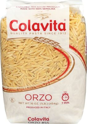 Enriched Macaroni Product, Orzo